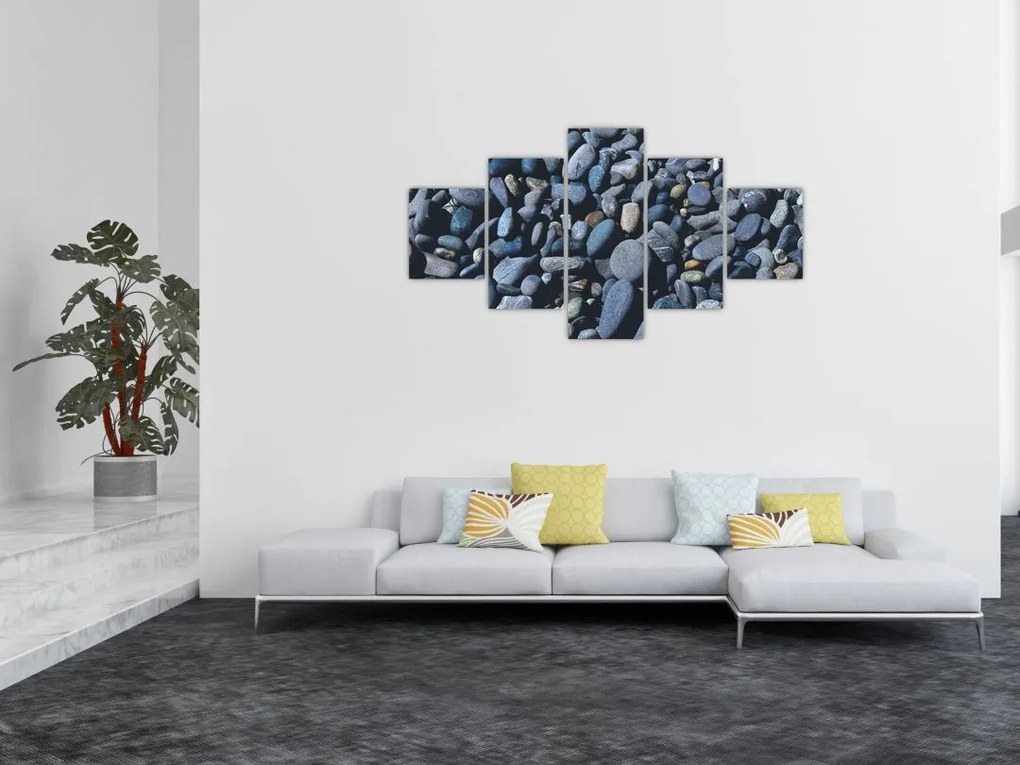 Obraz kamyków z plaży (125x70 cm)