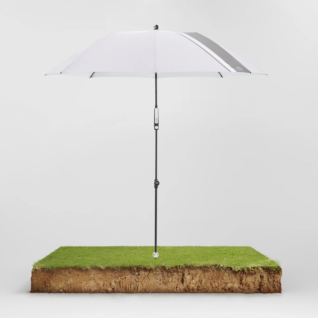 Doppler EXPERT MULTI PUSH UP parasol ogrodowy 160 cm szary