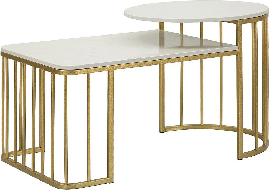 Stolik Kawowy VKH792, Złoto, 90x50x50 cm, Kendra Home