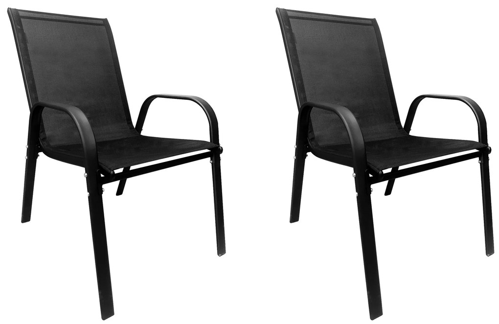 Zestaw 2 krzeseł ogrodowych Patio fotel na taras balkon krzesło ogrodowe C-281