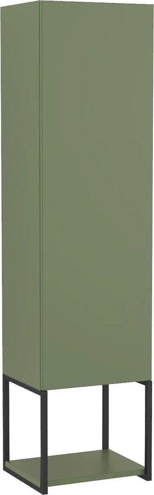 Szafka łazienkowa słupek wiszący zielony loftowy 33 x 28 cm VALO