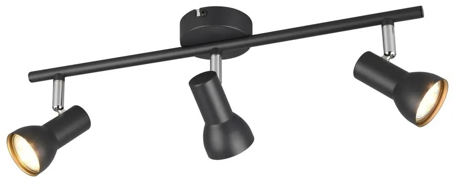 Czarna lampa punktowa ø 8 cm Cantar – Trio
