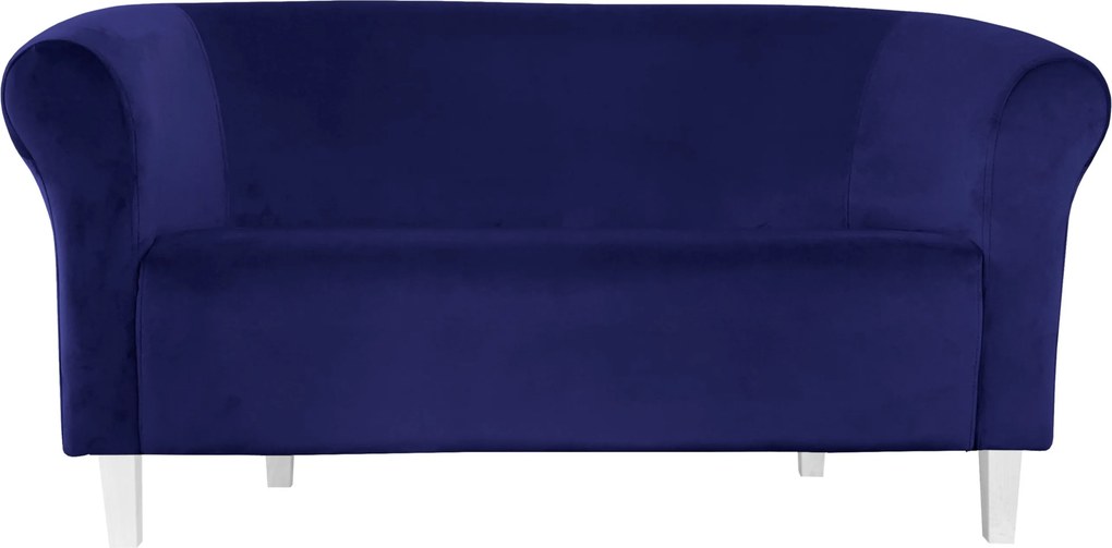 Sofa Milo tkanina Welur wygodna sofa tapicerowana do salonu i poczekalni : Kolor nogi - Biała, Kolor tkaniny - VELVET - MG16, Typ tkaniny - Velvet, Wysokość nogi - 15 cm