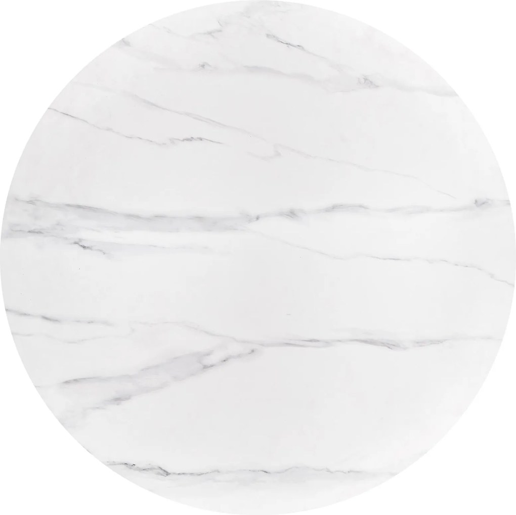 Okrągły stół Bruno z marmurowym blatem