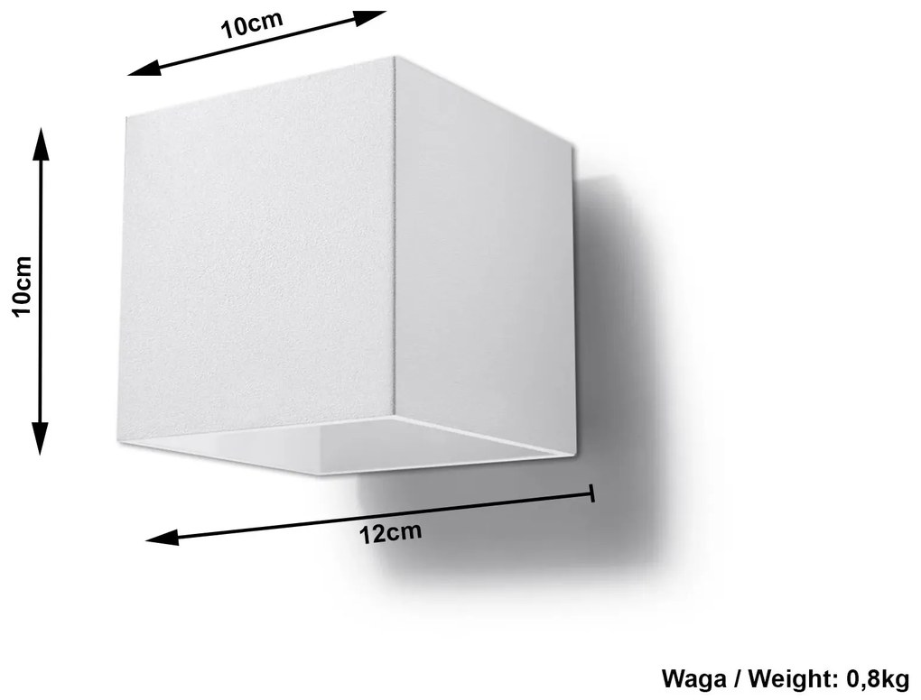 Minimalistyczny kinkiet kostka S3-G58