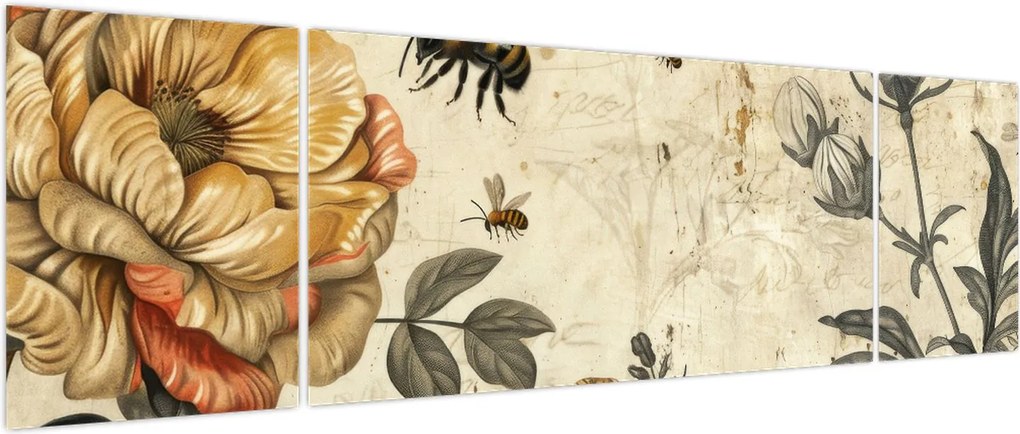 Obraz - Bee Meadow (170x50 cm)