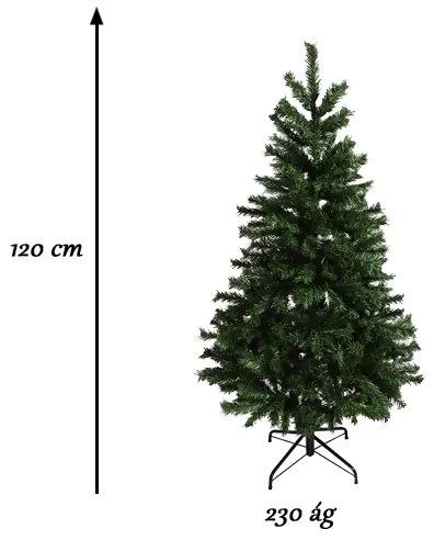 Sztuczna choinka Nordmann z metalowym stojakiem, w 4 wielkościach-120 cm