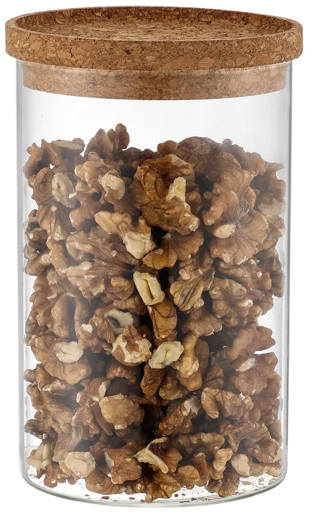 4Home Szklany pojemnik na żywność z pokrywką Cork, 850 ml, 850 ml