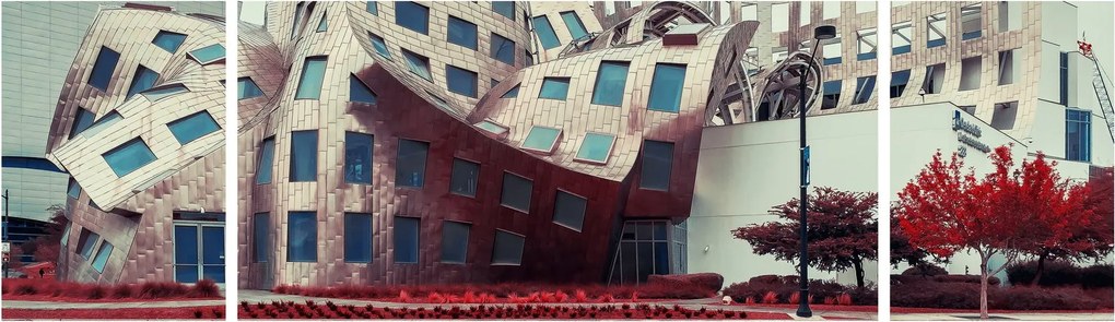 Obraz - budynek architektoniczny (170x50 cm)