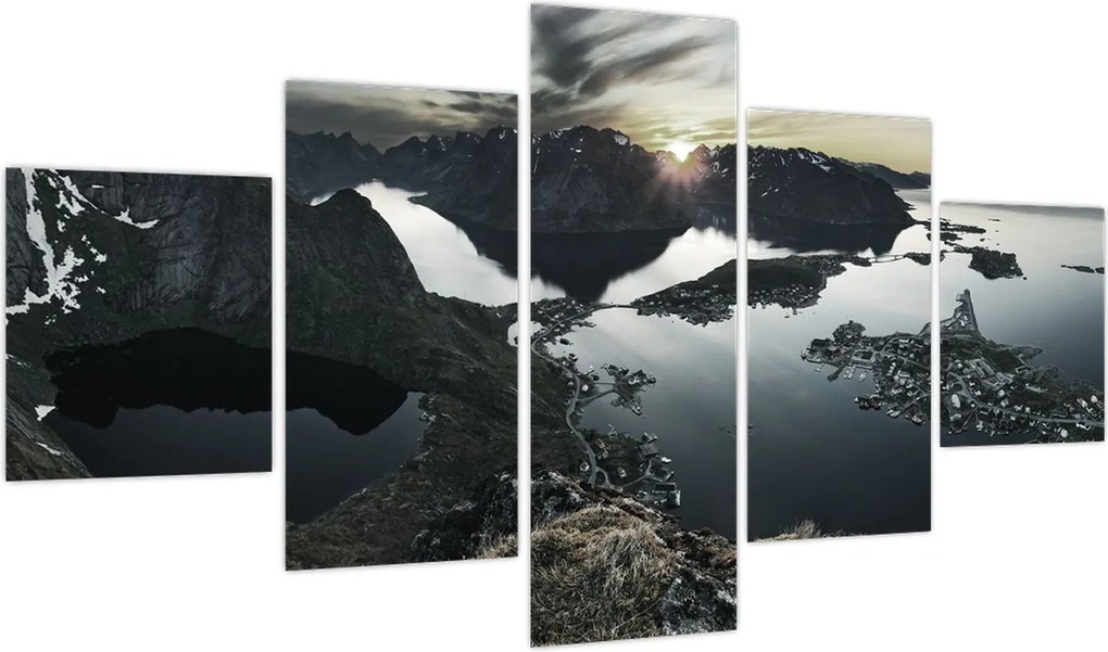 Obraz - Norweskie góry (125x70 cm)