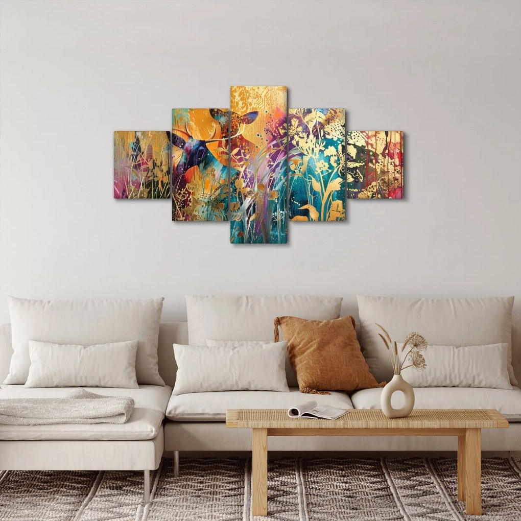 Obraz - Abstrakcyjny obraz natury (125x70 cm)