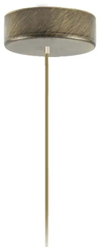 Nowoczesna lampa wisząca walec na złotym stelażu - P1-B55