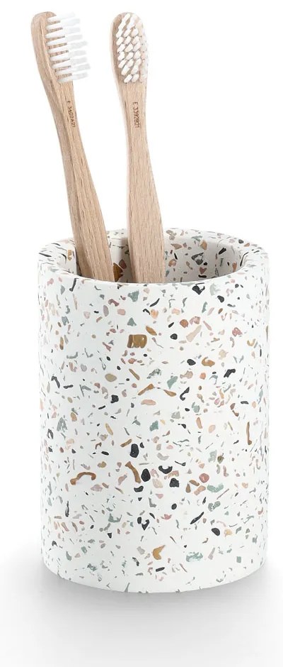 Kubek na szczoteczki TERRAZZO, Ø 8,2 cm