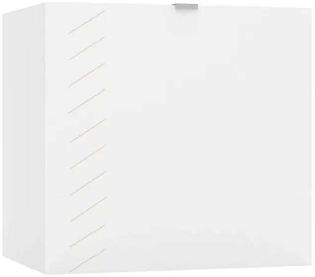 Biała szafka łazienkowa z frezami 60 cm G2-A31