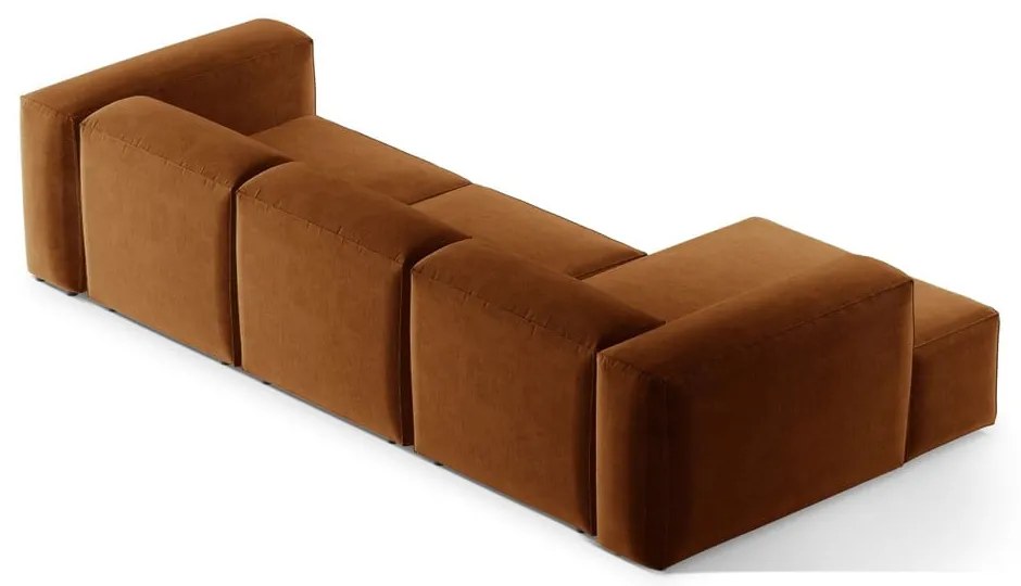 Ceglasty narożnik (lewostronny/z szezlongiem) Bergamo – Cosmopolitan Design