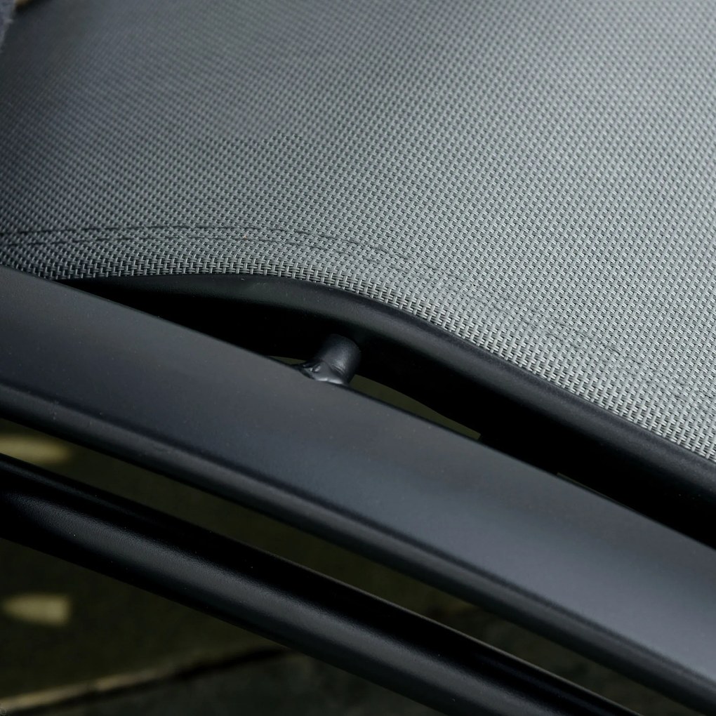 Outsunny Leżak Ogrodowy do Opalania Ciemnoszary Stylowy i Wygodny 170x64x82cm | Aosom PL