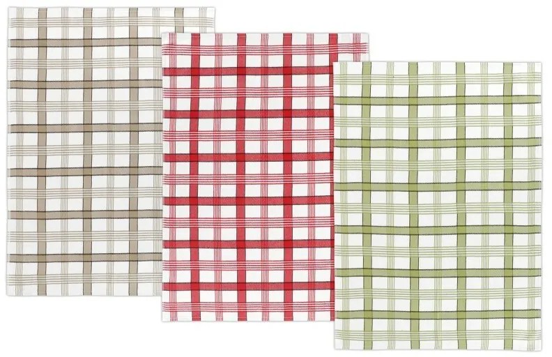 Bellatex Ściereczka kuchenna w kratkę, 50 x 70 cm, zestaw 3 szt.