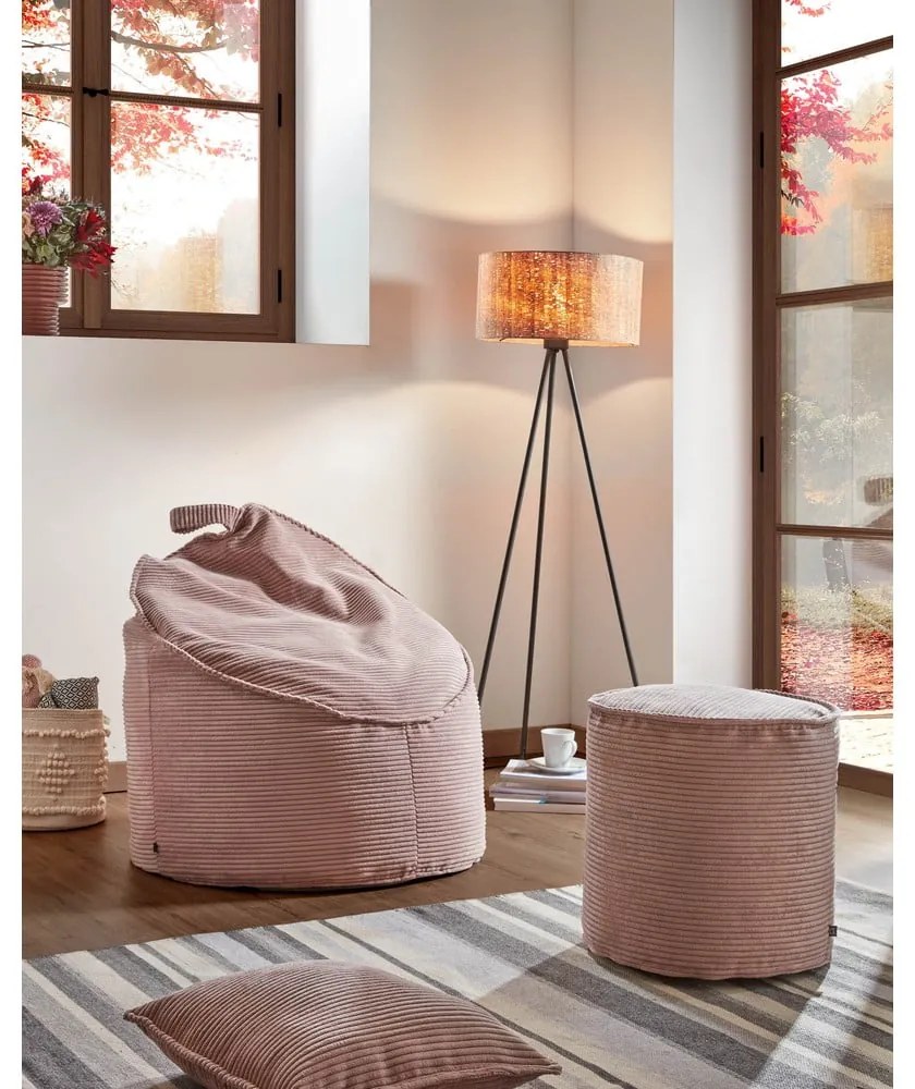 Różowy worek do siedzenia Wilma – Kave Home