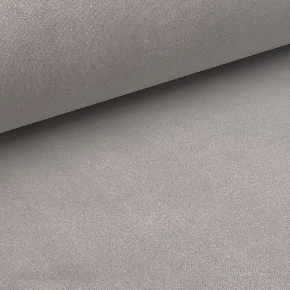 Łóżko tapicerowane SIERRA VELVET 120x200 jasnoszare SIGNAL