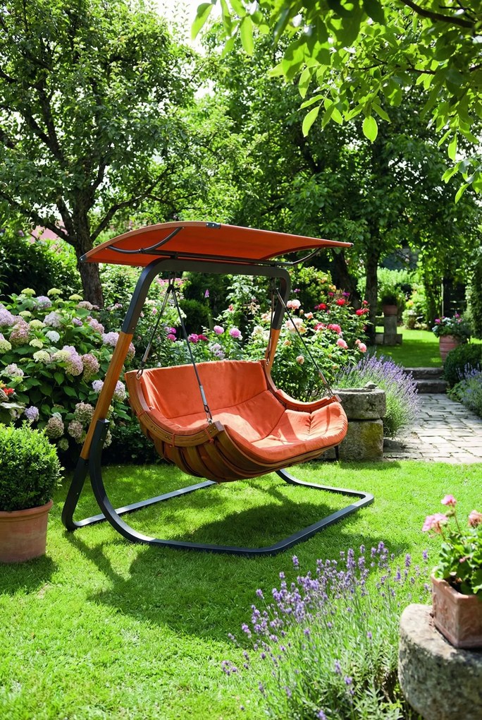 Dwuosobowy fotel ogrodowy z daszkiem Z8-A66