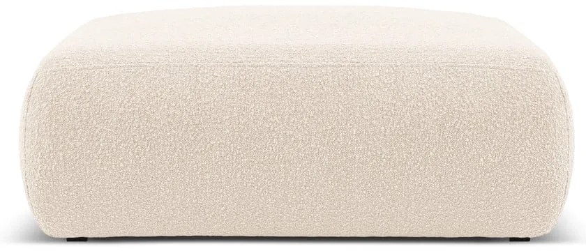 Beżowy puf z materiału bouclé Molino – Micadoni Home