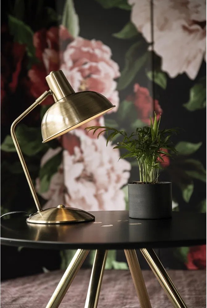 Lampa stołowa w kolorze złota Leitmotiv Hood