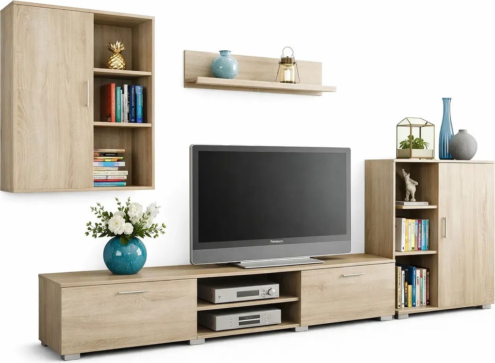 Zestaw mebli do salonu pod tv dąb sonoma Z5-K73