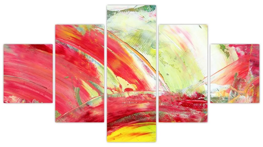 Obraz abstrakcji - malarstwo (125x70 cm)