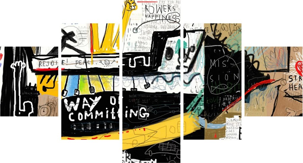 Obraz - Graffiti (125x70 cm)
