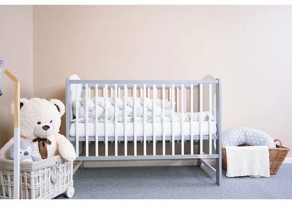 New Baby Łóżeczko dziecięce Elsa, biało-szare