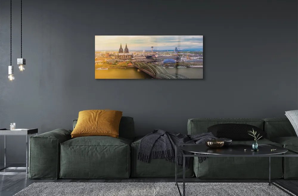 Obraz akrylowy Niemcy Rzeka panoramy mosty