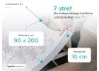 Piankowy materac DELUXE 80 x 200 cm Ochrona materaca: W TYM ochraniacz na materac