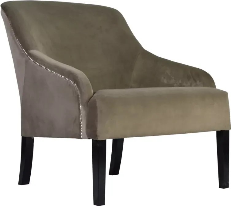 Klubowy fotel Viki w stylu glamour