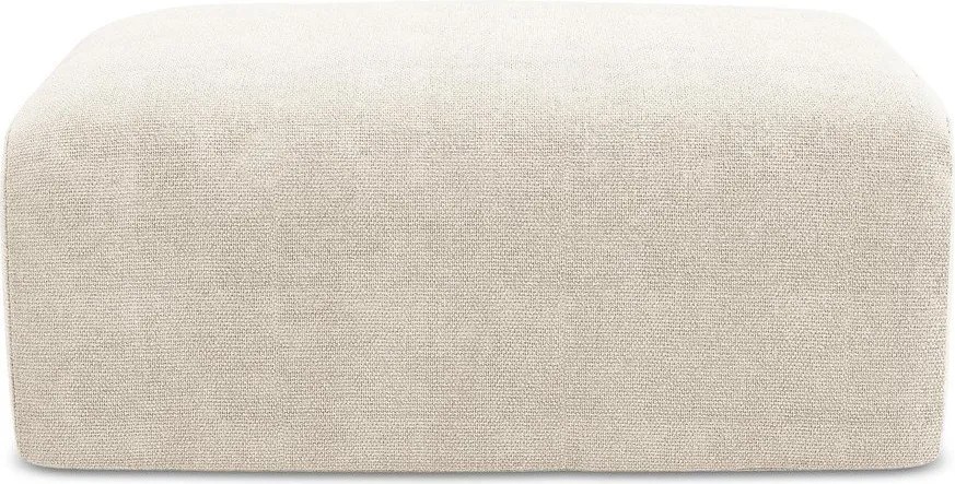 Kremowy podnóżek z tkaniny szenilowej Kona – Makamii