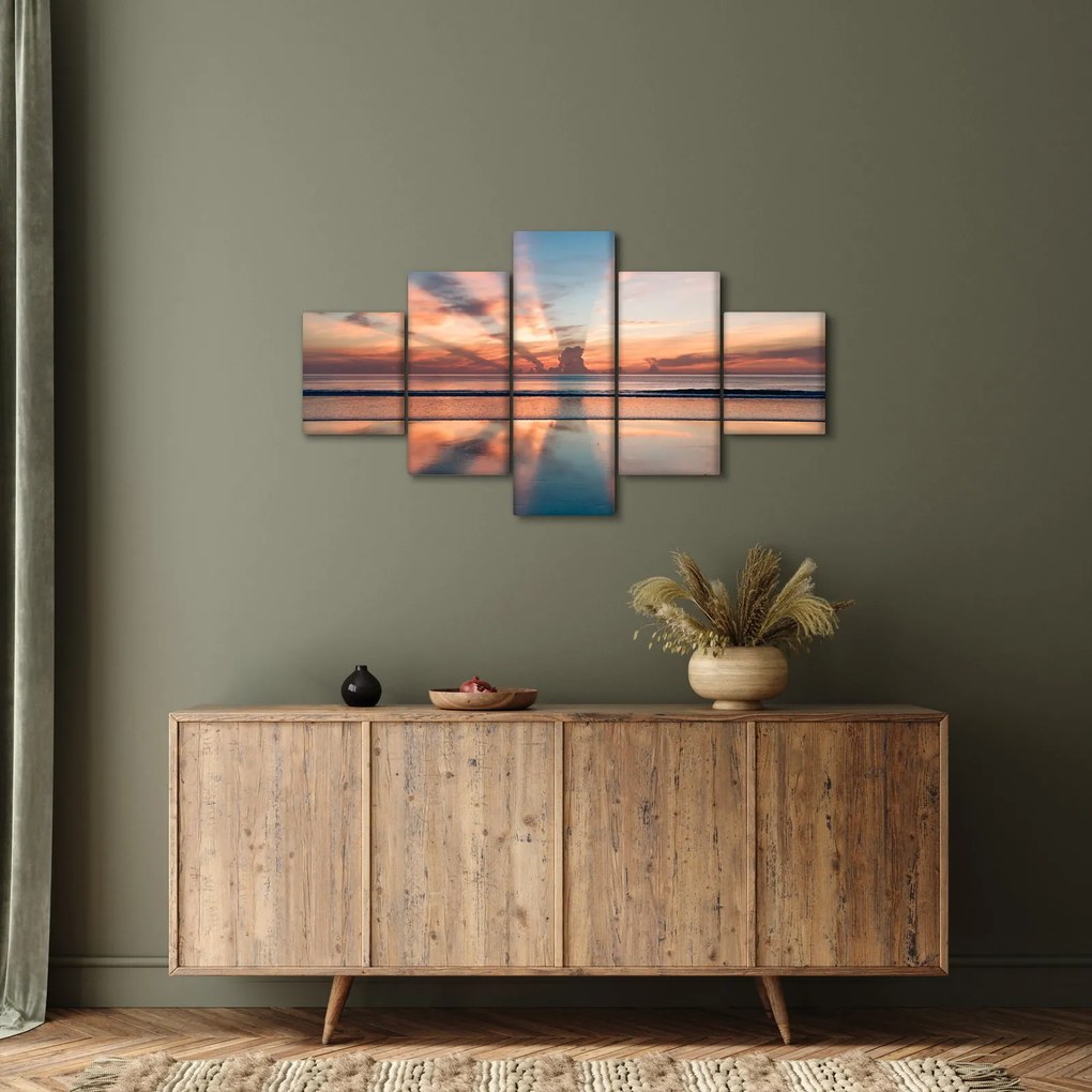 Obraz promieni słonecznych nad plażą Dayton (125x70 cm)