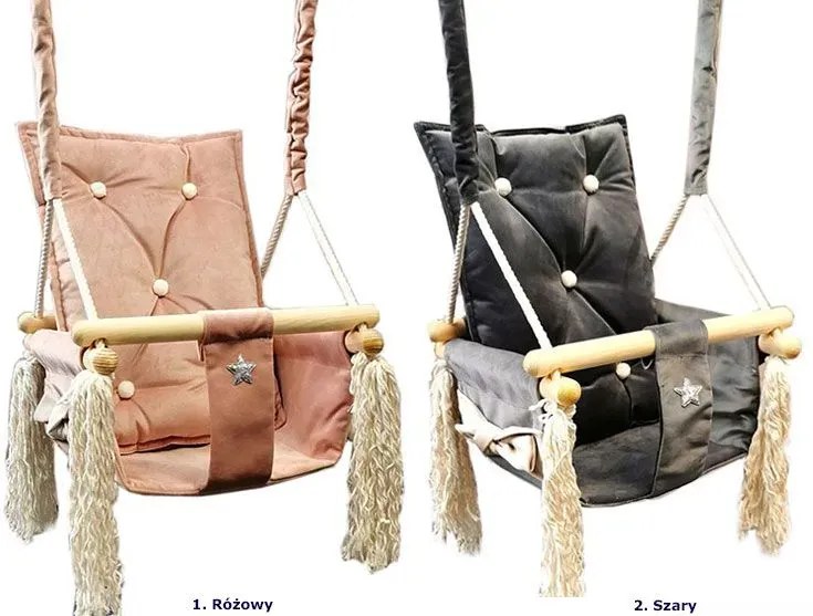 Różowa huśtawka dla dziewczynki C6-H91