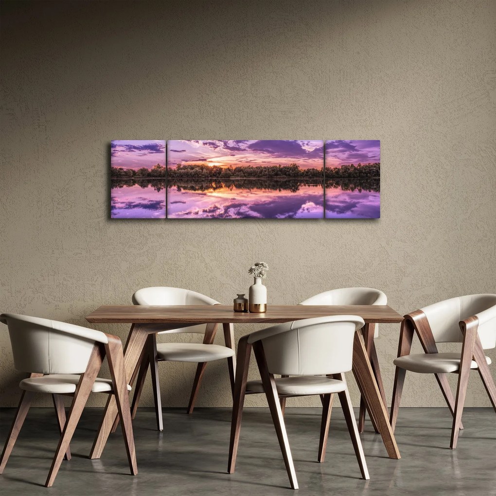 Obraz fioletowego nieba (170x50 cm)
