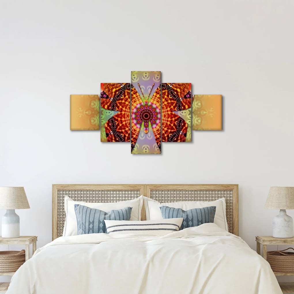 Obraz - Etno motyl (125x70 cm)