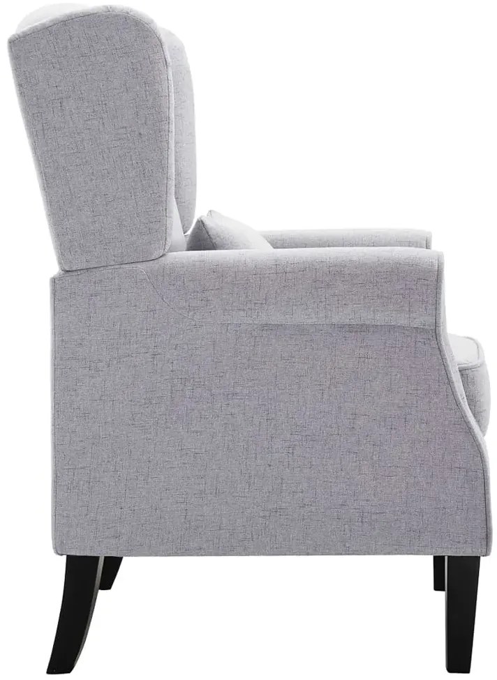 Jasnoszary fotel uszak B0-A24