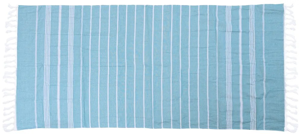 Ręcznik plażowy FARAO 90 x 180 cm, turkusowy