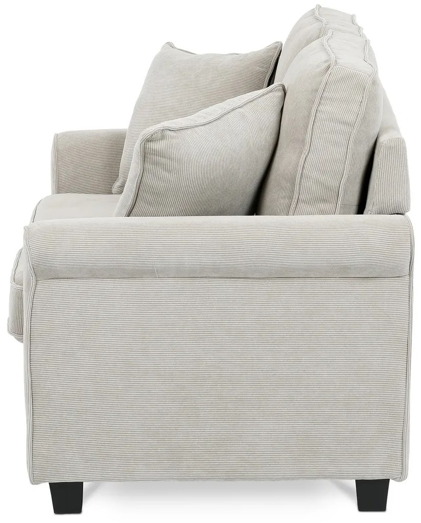 Dwuosobowa sofa ASB-4170 BGE2, manżestrowa, beżowa