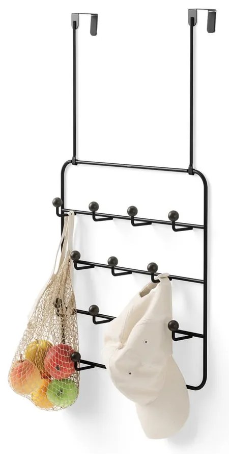 Czarny metalowy wieszak na drzwi 36 cm Estique – Umbra