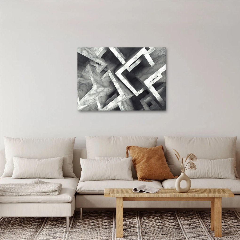 Abstrakcyjny obraz kostek (70x50 cm)