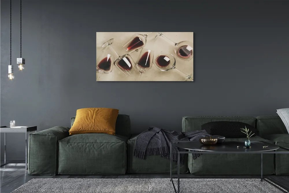 Zdjęcie na płótnie Kryształowe Kieliszki Do Wina