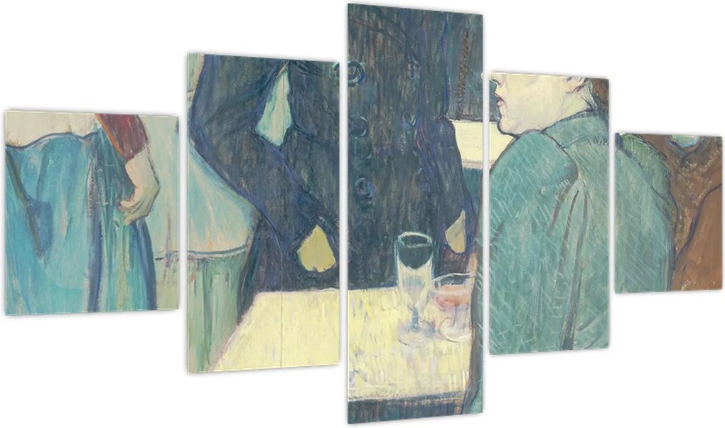 Obraz - Henri de Toulouse-Lautrec, A Corner of the Moulin de la Galette, reprodukcje (125x70 cm)