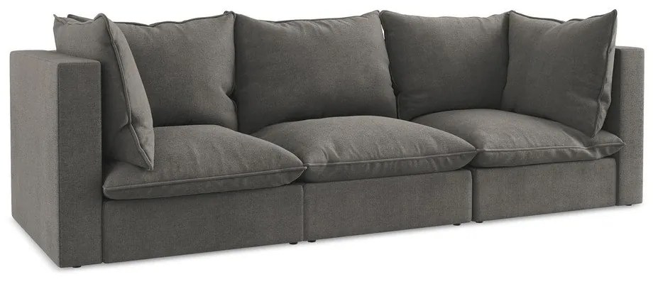 Ciemnoszara sofa 255 cm Manao – Makamii