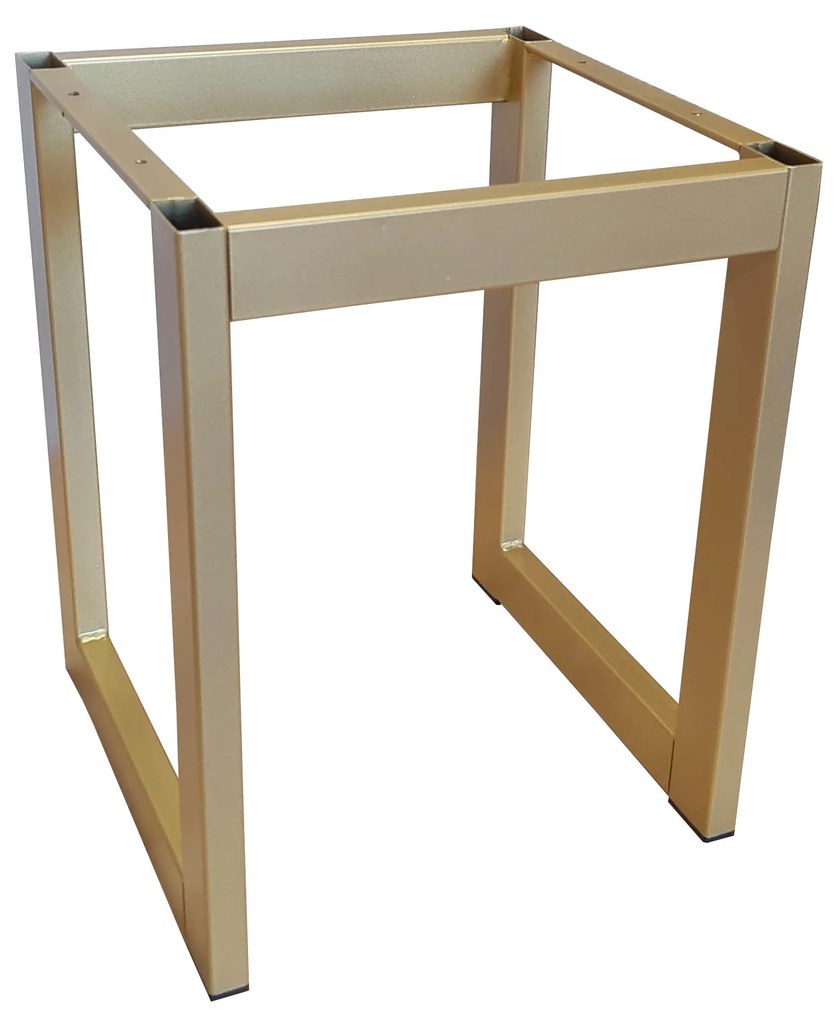 TABORET SOLID 45cm STOŁEK LOFT podstawa złota MG31