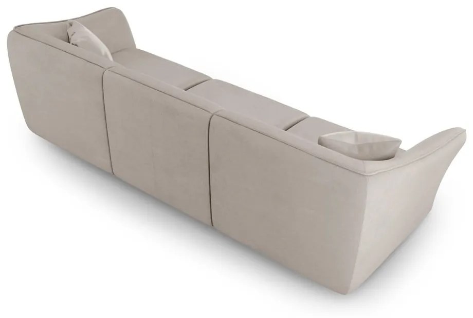 Beżowa sofa z materiału bouclé 292 cm Tokyo – Cosmopolitan Design