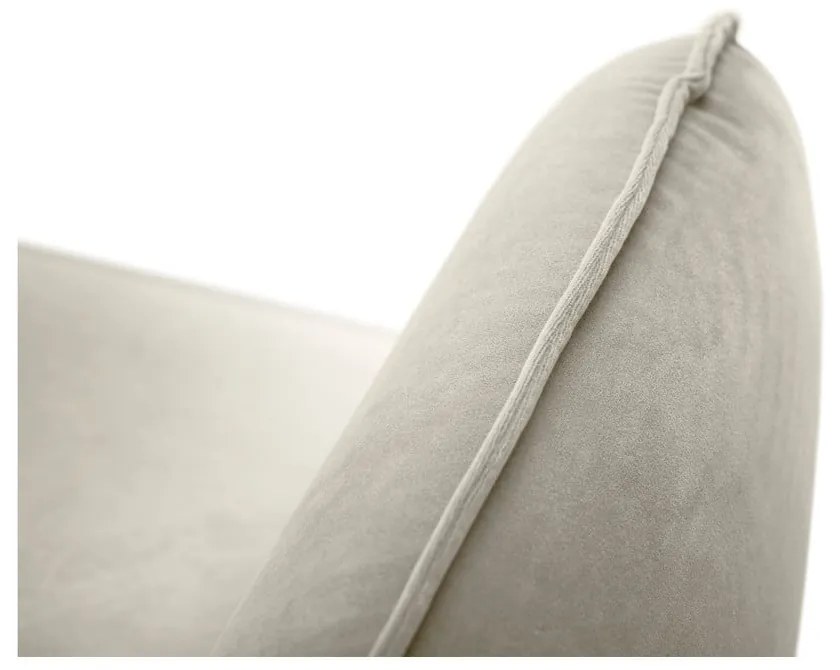 Beżowa aksamitna sofa Cosmopolitan Design Vienna, 200 cm