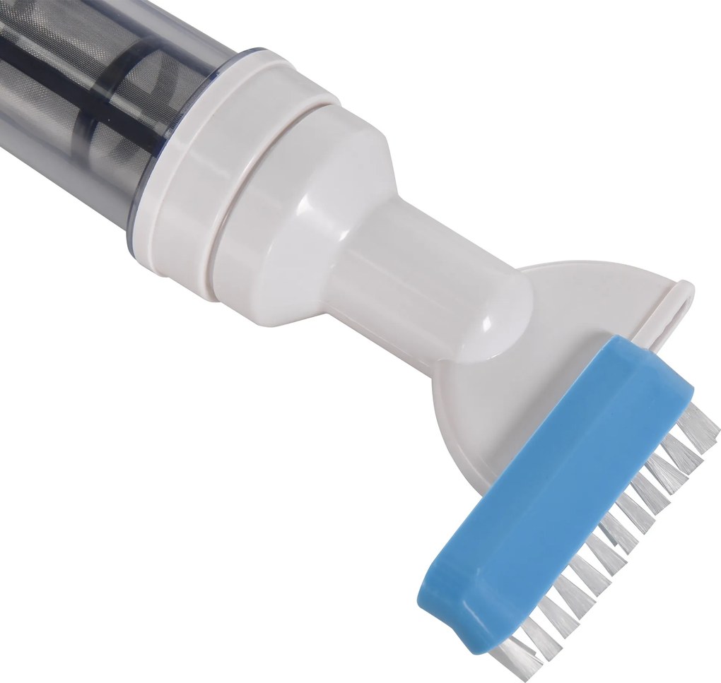 Outsunny Odkurzacz Basenowy Bezprzewodowy - 80min Pracy, 800g, 19L Wody/min, Alu, Ø6x106-162cm - Wydajne Czyszczenie